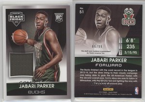 2014 Panini Black Friday Memorabilia /99 Jabari Parker #51 Rookie RC