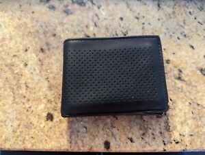 Mens coach wallet, black bifold preowned.