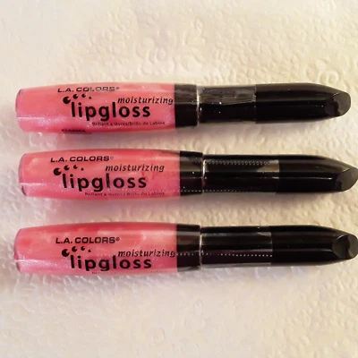 L.A.Colors Moisturizing Lip Gloss- Sweet CLG886- Lot  of  3 - Image 1 of 4
