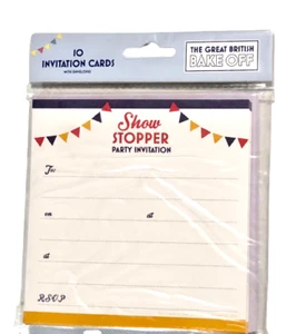 The Great British Bake Off Show Stopper Party Einladungen & Umschläge, 10er Pack - Bild 1 von 2