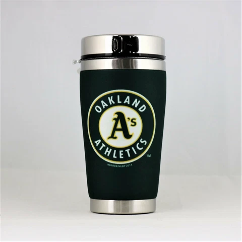Oakland Athletics MLB Licensed 16oz Travel Tumbler Coffee Mug Cup Cover
