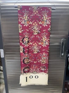 Gucci 100th Anniversary Large Floral Fringe Stole Scarf - Picture 1 of 10