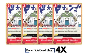 4X One Piece Card Game Munch-Munch Mutation OP08-019 Uncommon NM Playset 4x - Picture 1 of 2