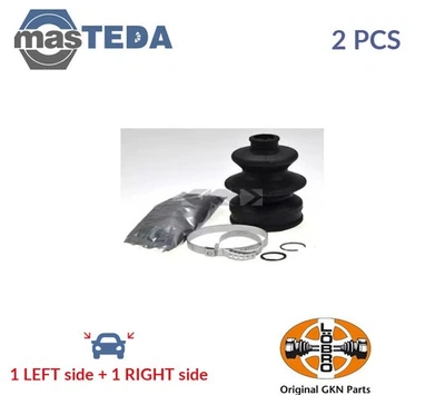 306208 CV JOINT BOOT KIT PAIR TRANSMISSION END FRONT RIGHT LEFT LOBRO 2PCS NEW - Image 1 of 4