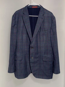 Daniel Cremieux Loro Piana Italy Jacket checkered Blazer Wool Made in Canada - Picture 1 of 8