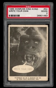 1965 Donruss King Kong Set-Break # 54 Write Your Own PSA 2 GOOD - Low POP - Picture 1 of 3