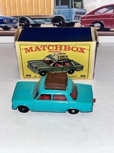 Vintage Boxed Matchbox Fiat 1500 w/ Luggage No. 56 - Picture 1 of 10