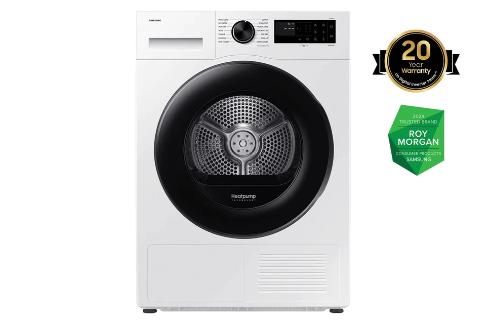 Samsung 9kg Smart Heat Pump Dryer - DV90DGC4A0AE - image 1 of 4