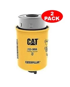 2 Pack Caterpillar 2339856 233-9856 FUEL WATER SEPARATOR High Efficiency - Picture 1 of 6