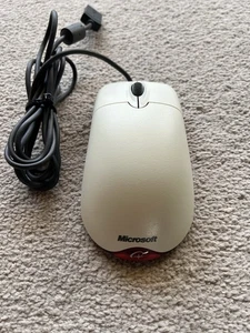 Genuine Microsoft USB PS/2 PC Computer Wheel Mouse Optical - Tested Working - Picture 1 of 4