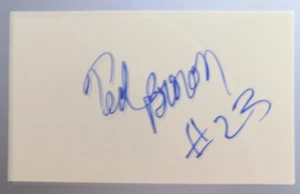 Ted Brown Minnesota Vikings Hand-Signed Index Card - Picture 1 of 1