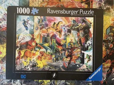 Ravensburger 1008 pc jigsaw puzzle Justice League DC Collector's Edition FLASH - Image 1 of 4
