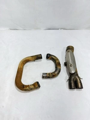 2008 - 2010 Husqvarna TE 250 TE250 - OEM Stock Exhaust Header Pipe W/ Heatshield - Image 1 of 4