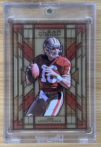 2015 Panini Clear Vision Joe Montana Stained Glass Case Hit - Picture 1 of 2