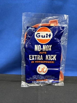 Gulf No Nox Extra Kick Plastic Horseshoe Gas Station Sign Vintage A3A - Image 1 of 2
