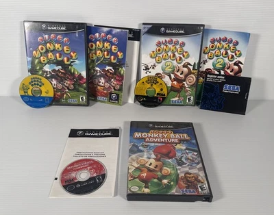 Super Monkey Ball Collection! All 3 Super Monkey Ball, 2, Adventure TESTED - Image 1 of 4