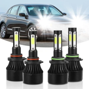 For Honda Accord 1990-2012 6000K Faro LED Bombillas de haz alto y bajo 4 piezas - Picture 1 of 10