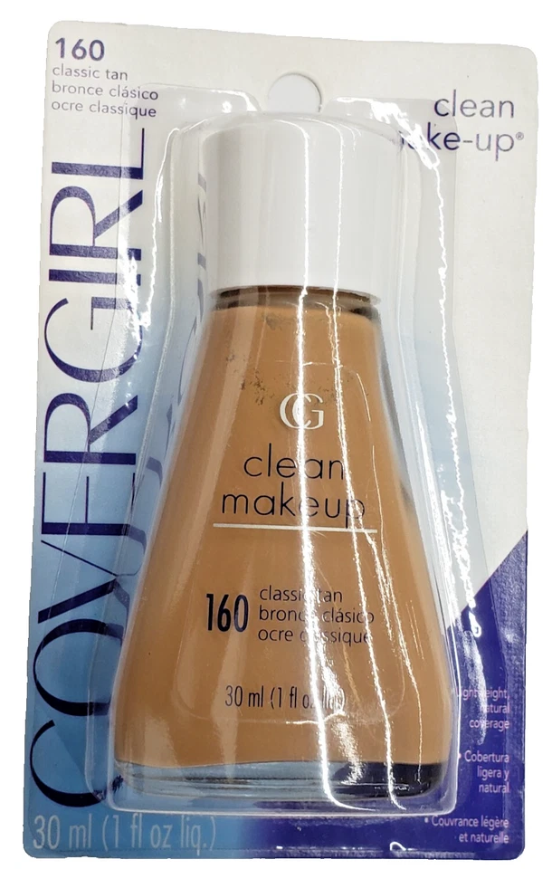 NEW CoverGirl Clean Liquid Make Up Foundation- 160 Classic Tan - Image 1 of 1