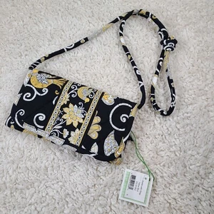Neu mit Etikett Vera Bradley Geldbörse mit Riemen gelber Vogel - hergestellt in den USA *Fehler* - Bild 1 von 19