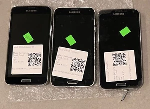 Lot of 3 Defective Samsung Galaxy S5 G900T G900A 16GB - Black (AT&T) Smartphone - Picture 1 of 3