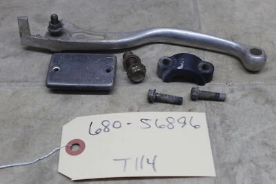 99-02 Kawasaki Prairie 300 Oem Front Brake Master Cylinder Lever Cap Clamp - Image 1 of 4