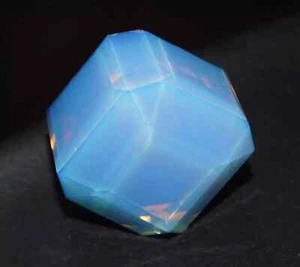 Cubo de ópalo de fuego azul natural de 132,30 quilates corte Welo piedra preciosa australiana certificada EGL - Imagen 1 de 6