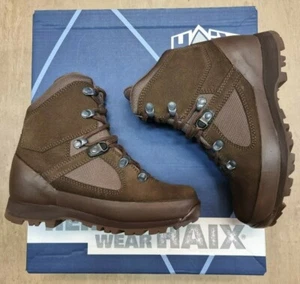 NEW Haix British Army Issue Brown Leather Suede Combat Tactical Boots 4M UK - Picture 1 of 6