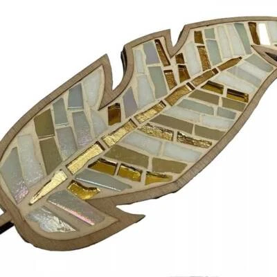 BUCILLA DIY Mosaik Handwerk Kit, Mosaik Feder Kunst Handwerk Herstellung Kit für Kinder