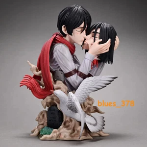 Attack on Titan Eren Mikasa Bust Statue Eren Jaeger Figure Statue Model Ornament - Picture 1 of 20