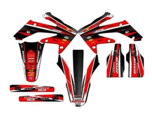 2008-2009 CRF 250R VIGOR Red Senge Graphics Kit Compatible with Honda - Picture 1 of 4