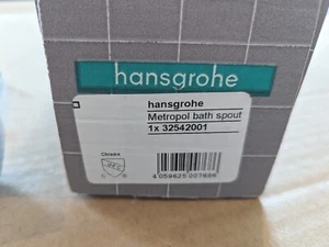 Hansgrohe 32542001 Caño de baño Metropol de 5-5/8 pulgadas en cromo *LEER* - Imagen 1 de 7