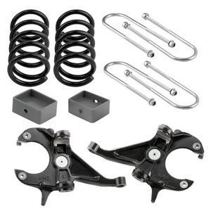 5" Front 4" Rear Drop Lowering Kit For Chevy S10 GMC S15 V6 2WD 1982-04 - Picture 1 of 12