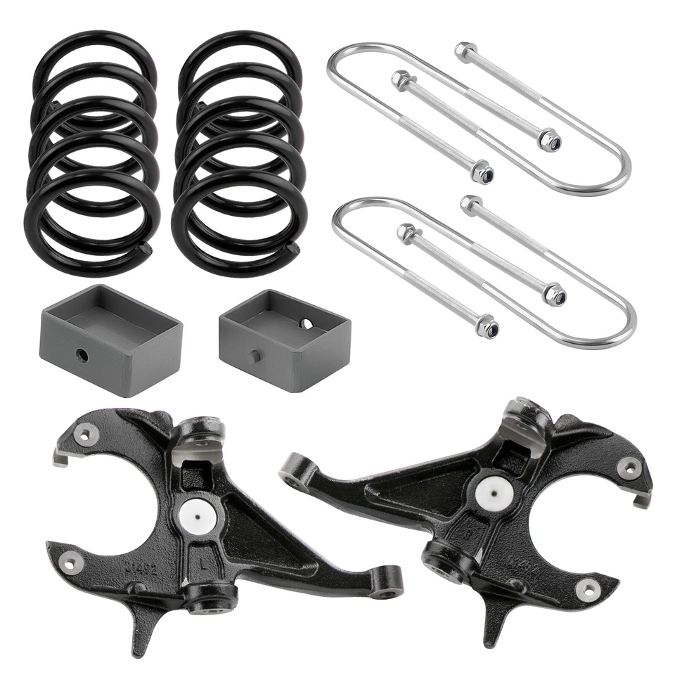 5" Front 4" Rear Drop Lowering Kit For Chevy S10 GMC S15 V6 2WD 1982-04 - Image 1 of 4
