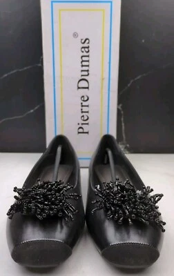 Pierre Dumas Mon1-36 Women's Ballet Flats, Black, sz 8.5M - Image 1 of 4