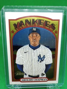 2021 Topps Heritage Chrome Aroldis Chapman /999 New York Yankees #515 - Picture 1 of 2