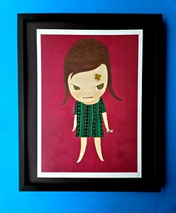 Death NYC Hand Signed Large Framed Print 16x20in MY YOSHITOMO NARA GIRL COA #9 - Picture 1 of 4
