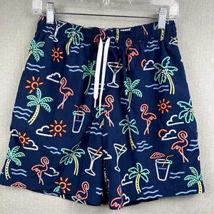 Chubbies Swim Trunks Men's Medium Multicolor Tropical Palm Trees Drawstring - Picture 1 of 12
