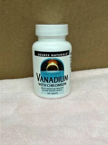 Source Naturals Vanadium with Chromium 180 Tabs - Picture 1 of 3