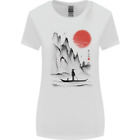 A Japanese Boat at Sunset Womens Wider Cut T-Shirt