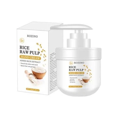Рисовый крем для рук, мягкий веганский увлажняющий крем с рисовым молоком, увлажняющий Age-D БЫСТРЫЙ - Изображение 1 из 4