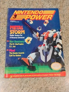Nintendo Power Magazine Volume 22 March 1991 Metal Storm (H6) - Picture 1 of 3