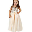 Kid Baby Girls Party Sequins Dress Wedding Prom Gown Bridesmaid Tutu Tulle Dress