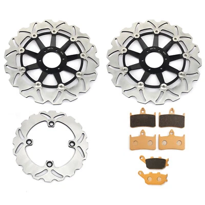 F+R Brake Disc Rotor Pads For Honda CBR900RR (94-97) VTR1000F Super Hawk (97-07) - Изображение 1 из 4