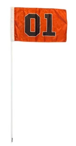 JLP 6 pies de alto 1/4 pulgadas poste 12x19 flexible ATV látigo bandera general Lee 01 - Imagen 1 de 6
