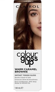 CLAIROL 130ML COLOUR GLOSS UP WARM CARAMEL BROWNIE - Picture 1 of 6