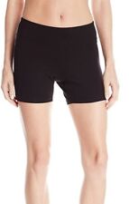 Jockey Women's 247063 Wide Waistband Black Bike Shorts Size S