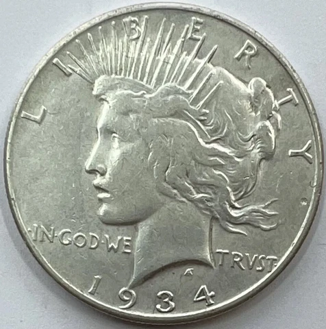 ⭐️1934-S Peace Dollar⭐️Key Date⭐️AU+++⭐️HIGH GRADE⭐️ Cover