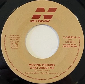 Moving Pictures – What About Me – Network Records 1982 45 RPM 7" - Picture 1 of 1