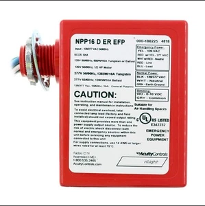 SENSOR SWITCH NPP16-D-ER-EFP NLIGHT RELAY EMERGENCY POWER PACK, 100/277V - Picture 1 of 4