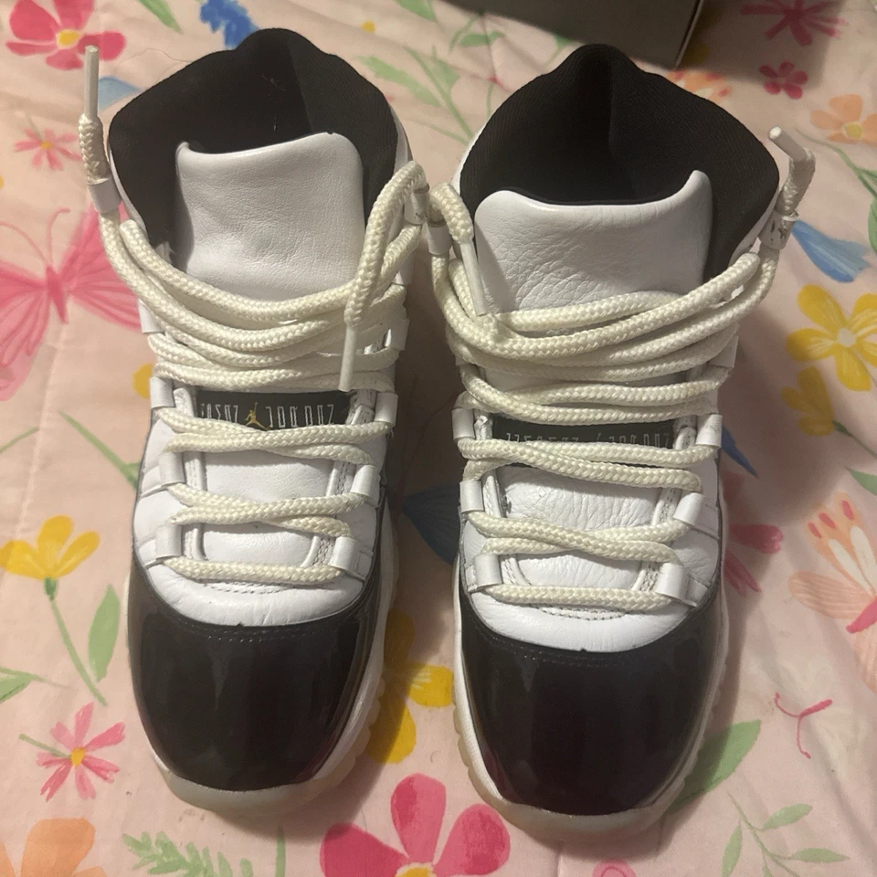 Jordan 11 Retro Grade School White Gratitude Sneakers Size: 5 Kids - Image 1 of 4